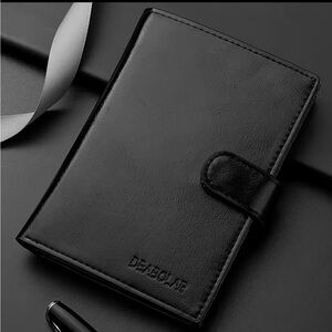 Black Men's leather Wallet